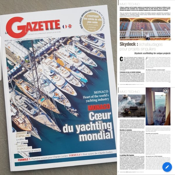 LA GAZETTE DE MONACO<br/>2019
